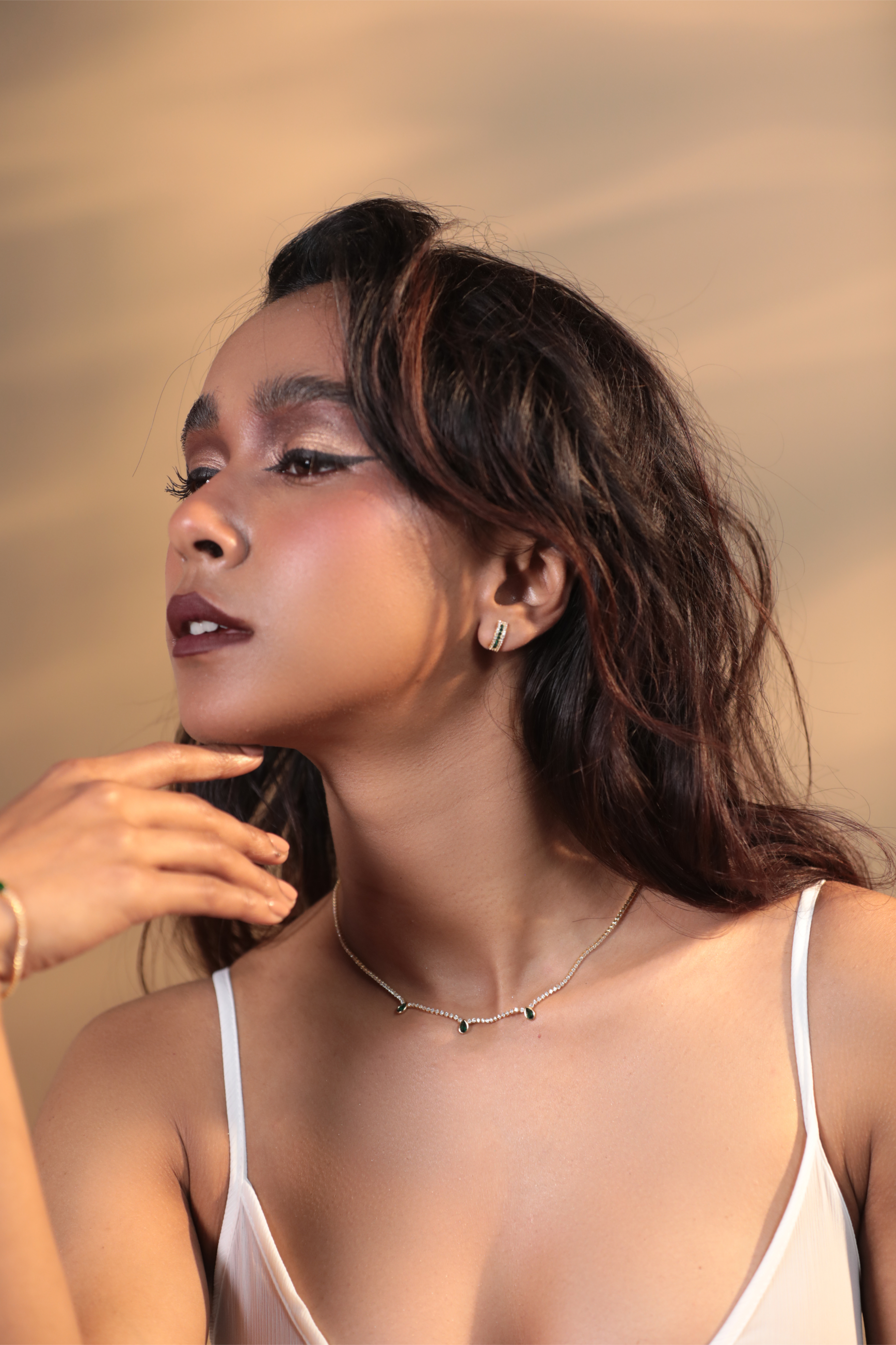 Emerald Empress Necklace & Earrings Set