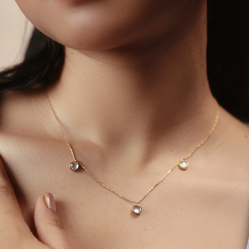 Dew Drop Mother of Pearl Necklace