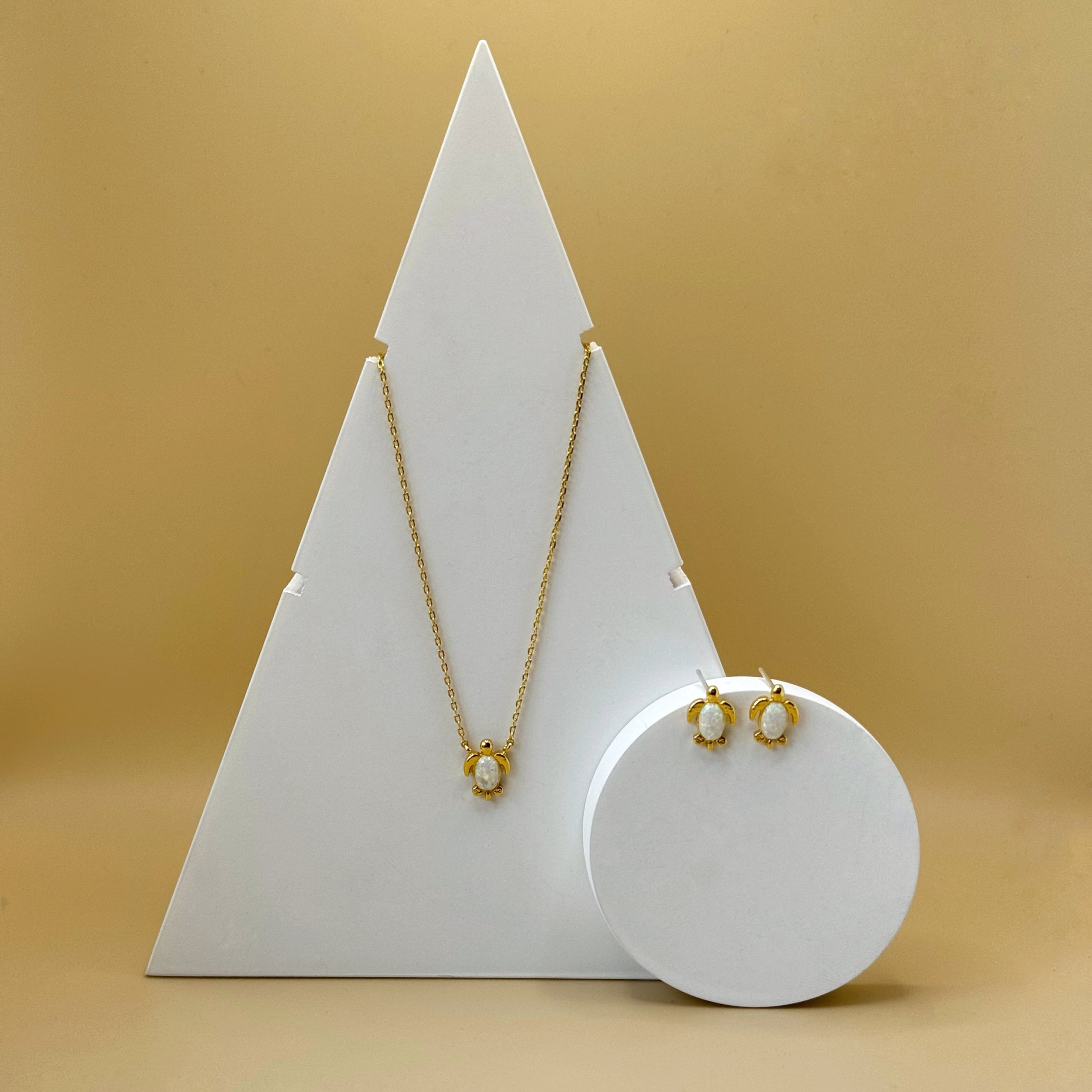 Turtle Treasures Gold with Opal Set