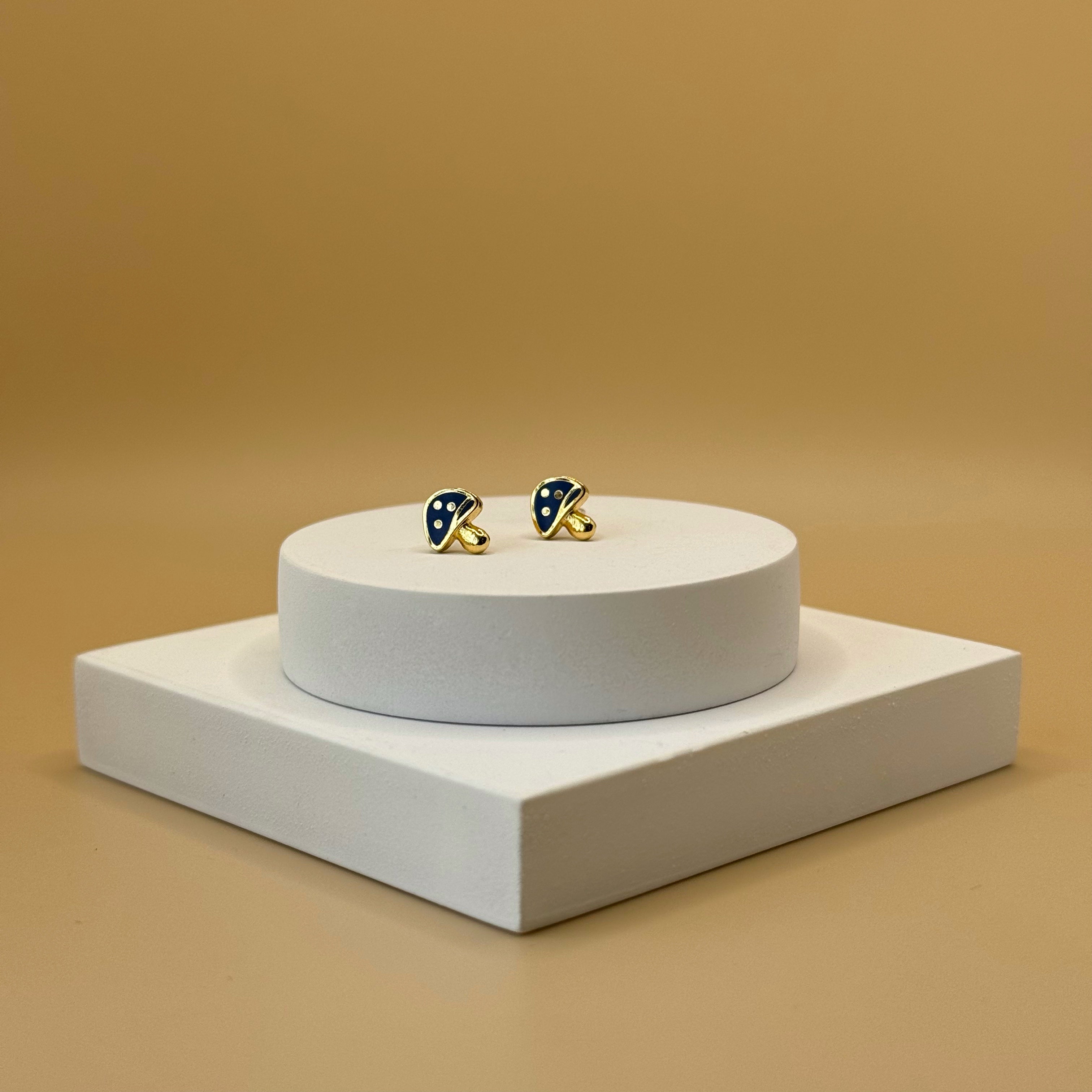 I Shroom You Set - Gold & Blue Mushroom