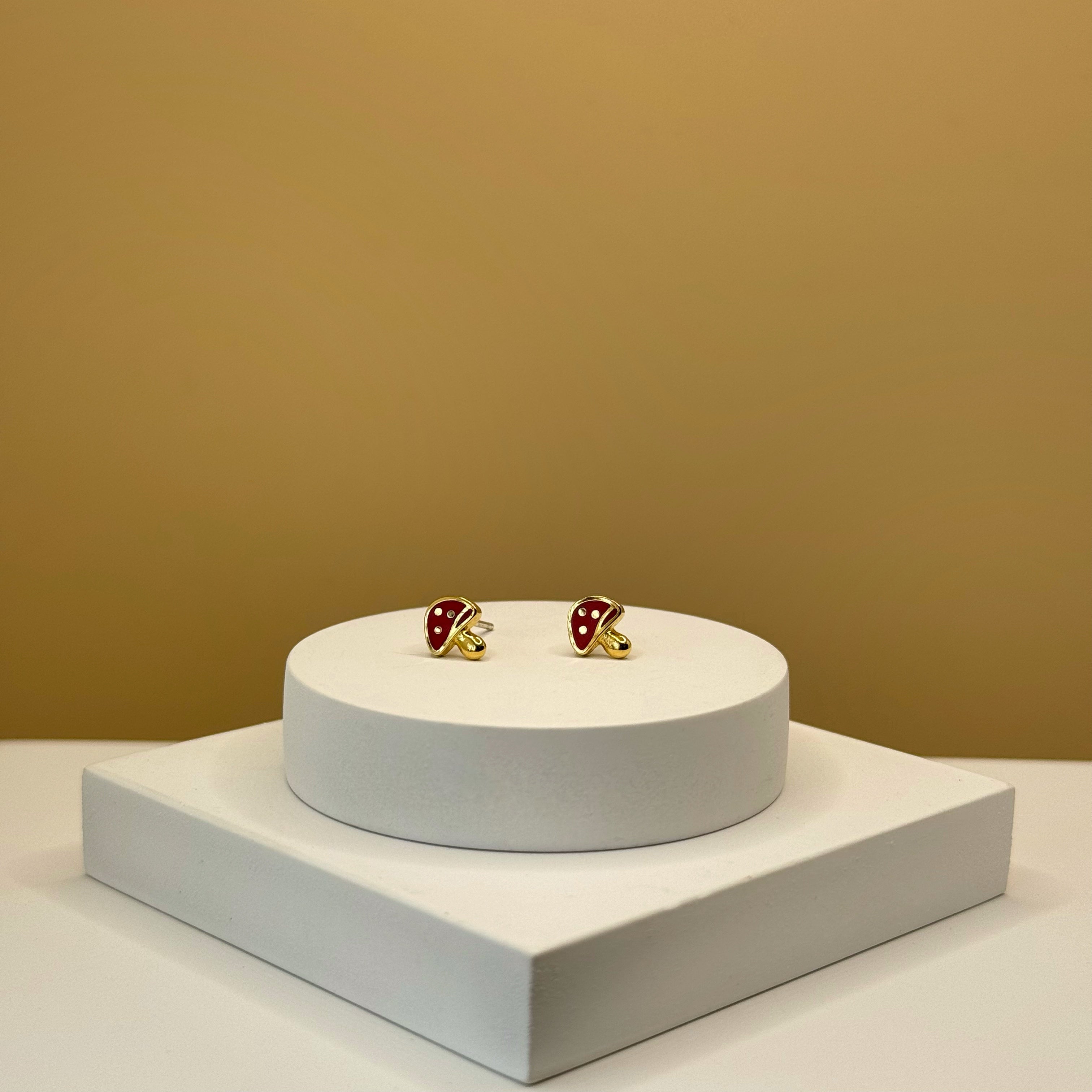 I Shroom You Set - Gold & Red Mushroom