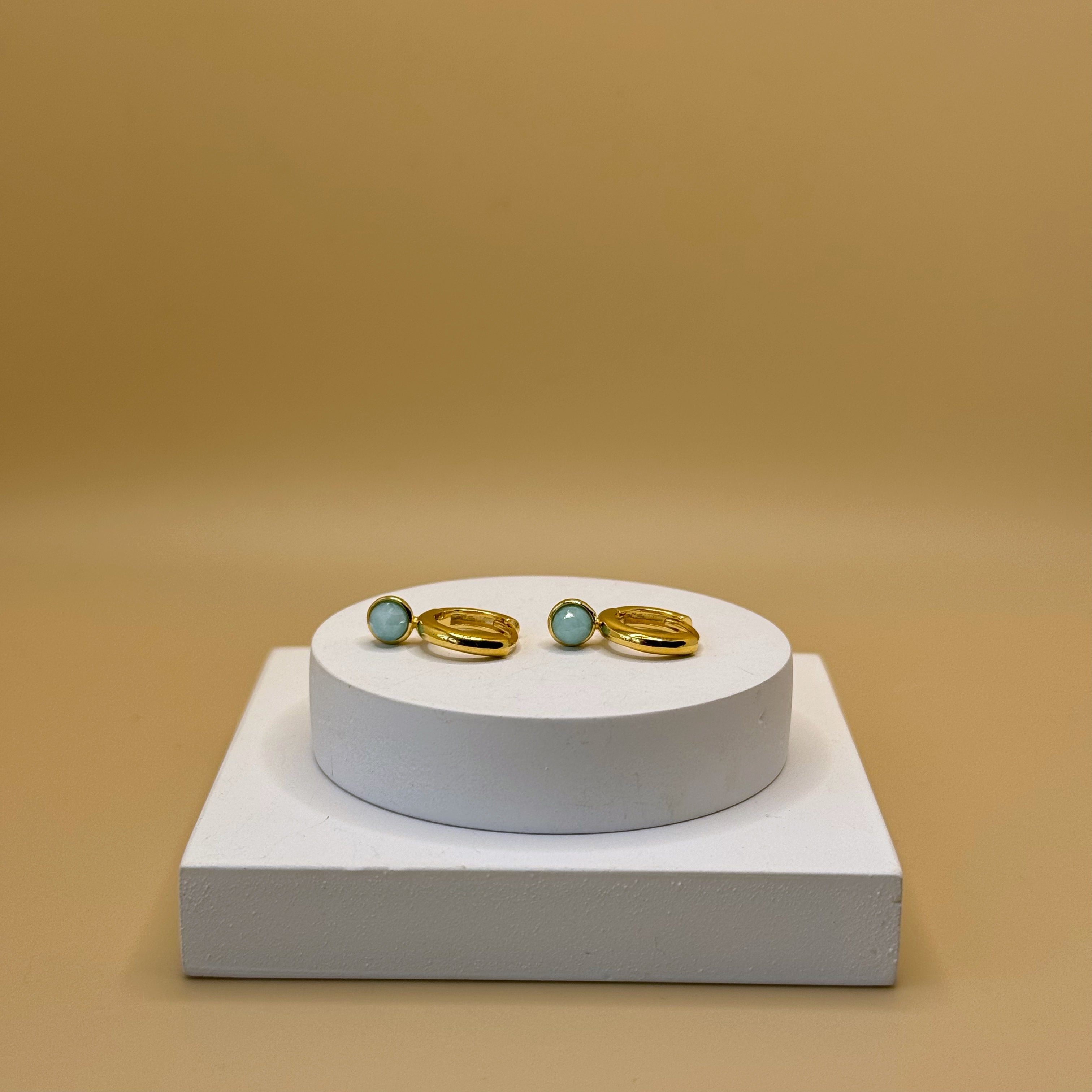 Inner Glow Gold with Chrysoprase Set