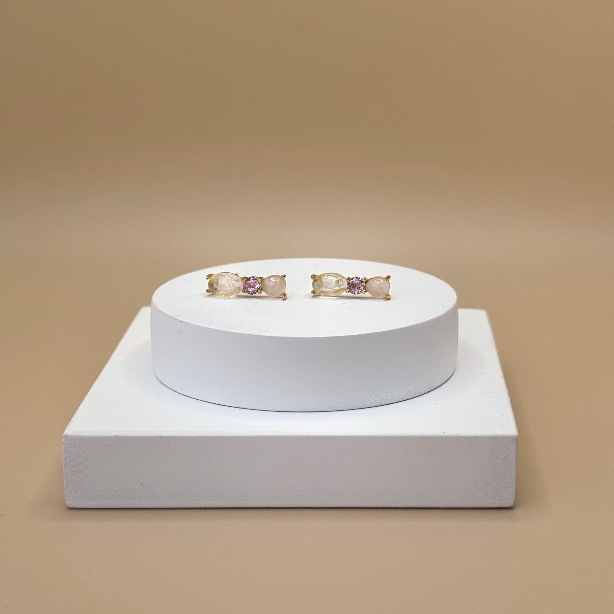 Daily Chic Gold with Rose Quartz Set