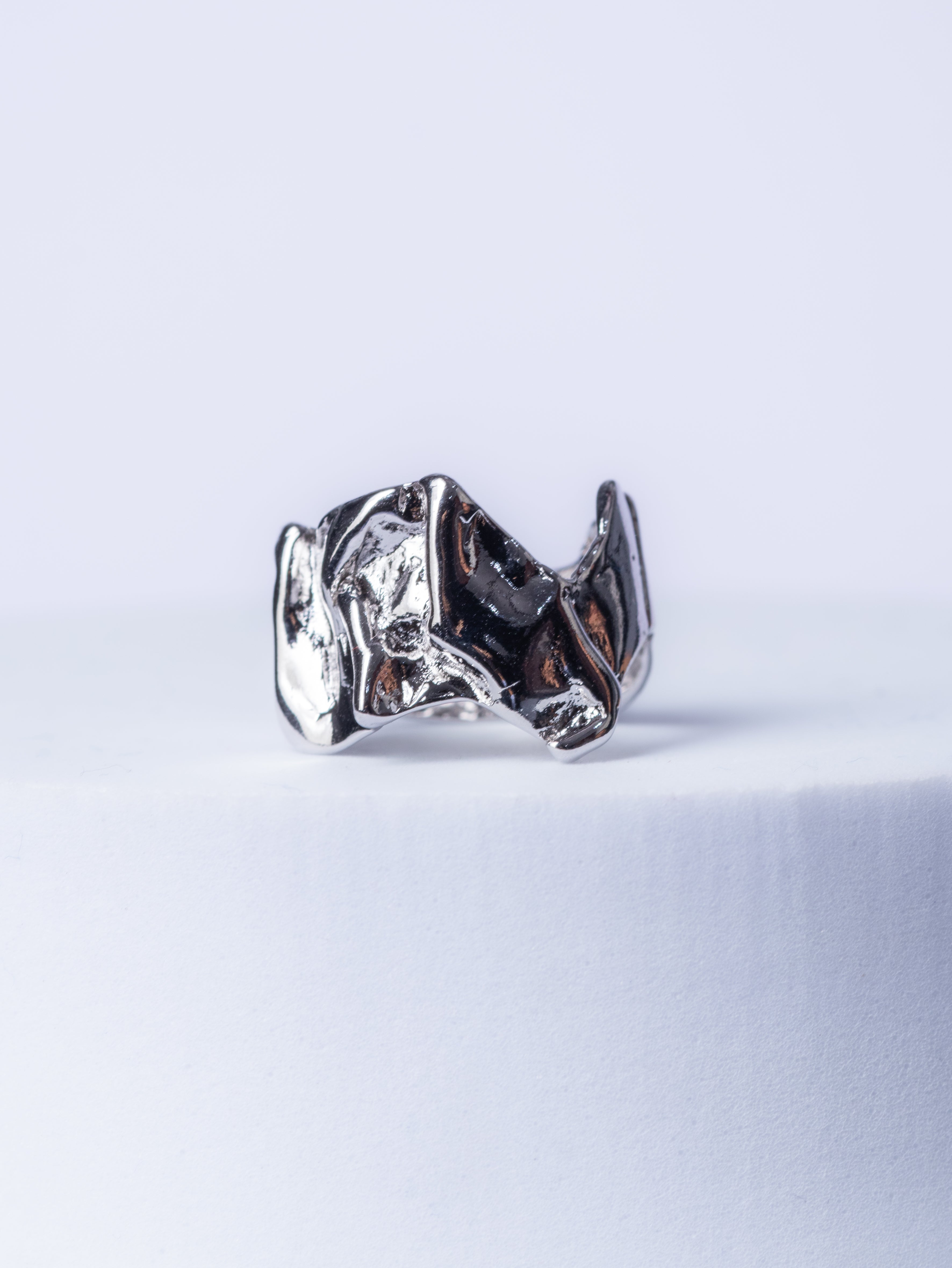 Abstract Cuff Ring