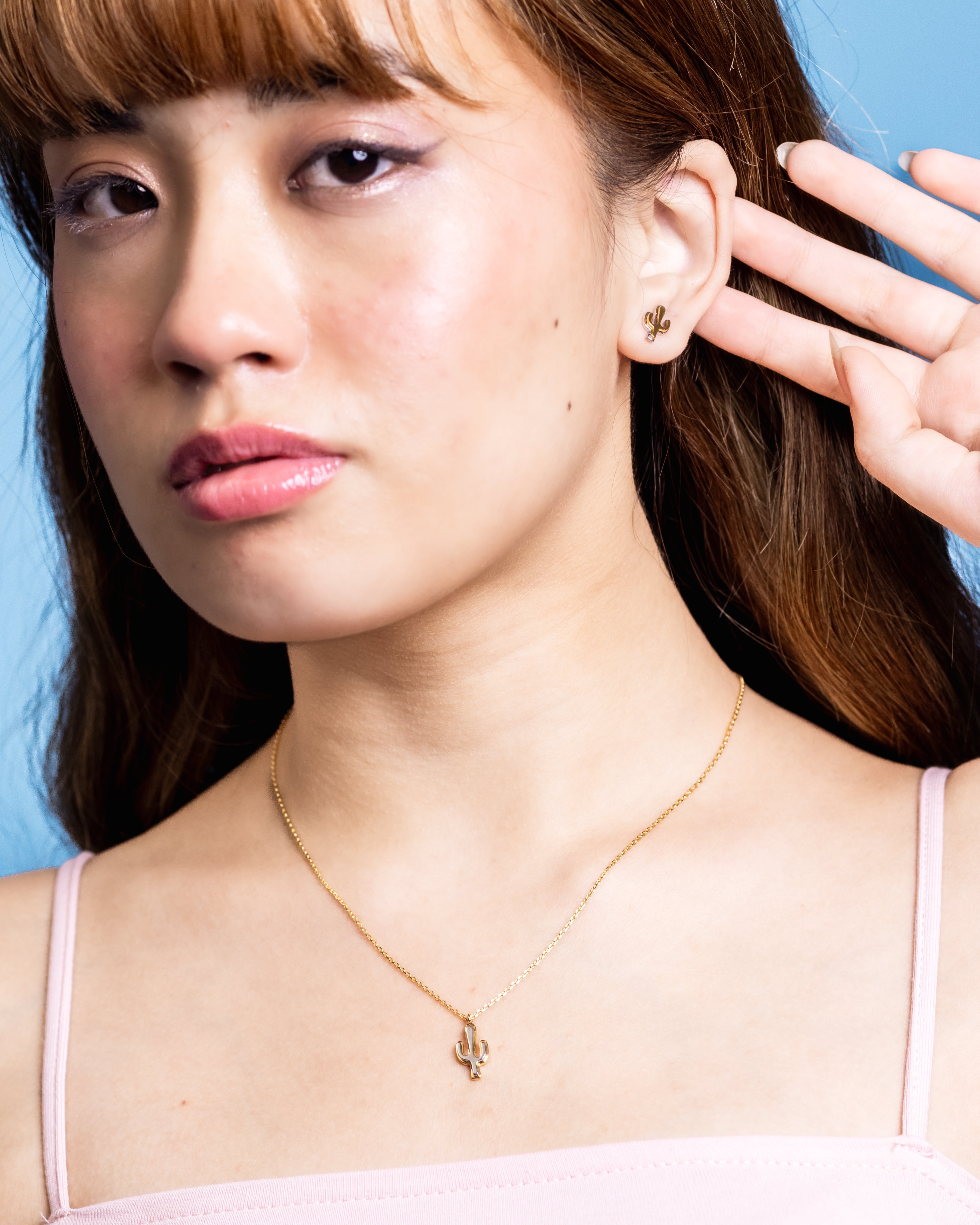 Two toned Cactus Earrings