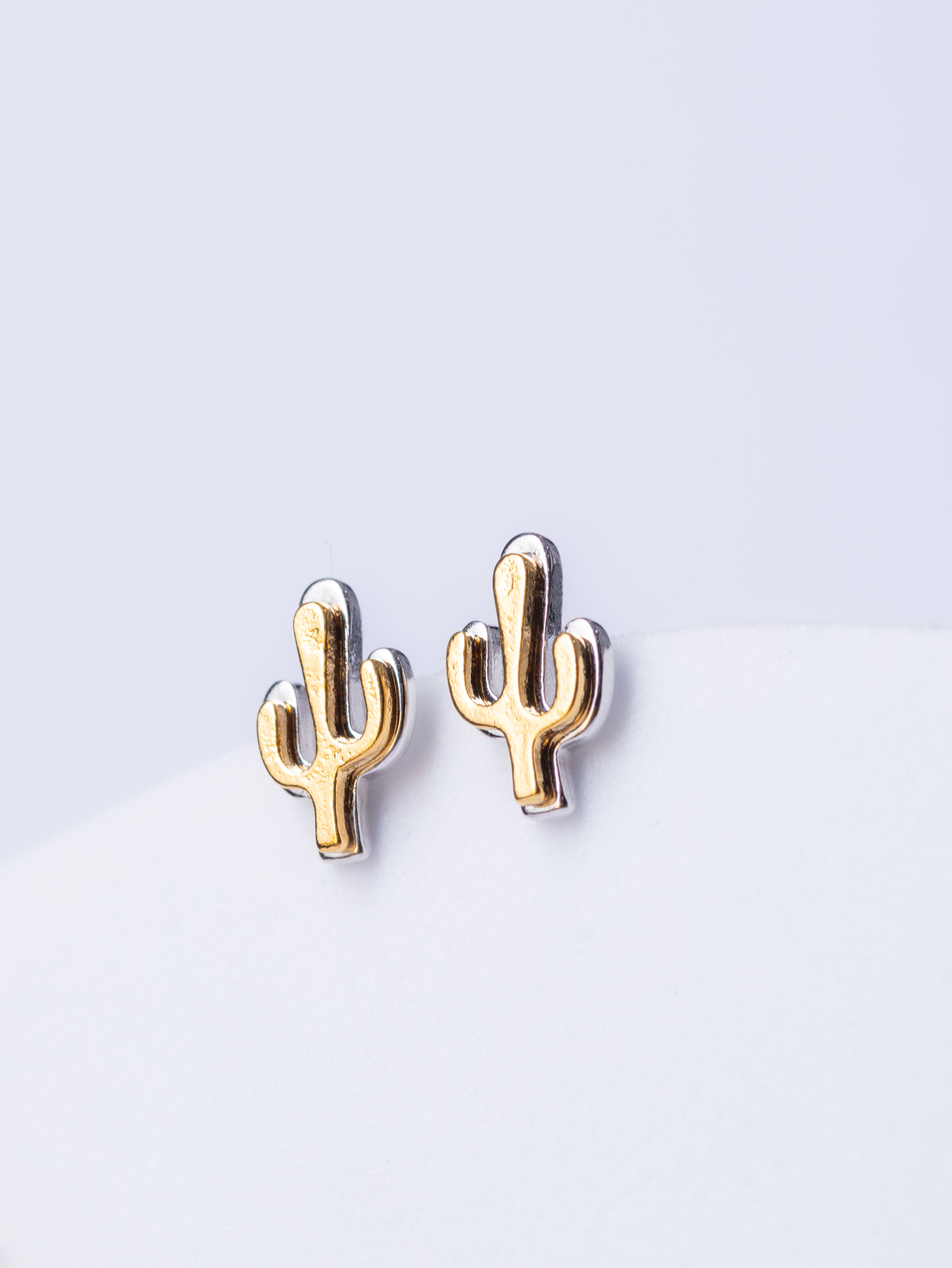 Two toned Cactus Earrings