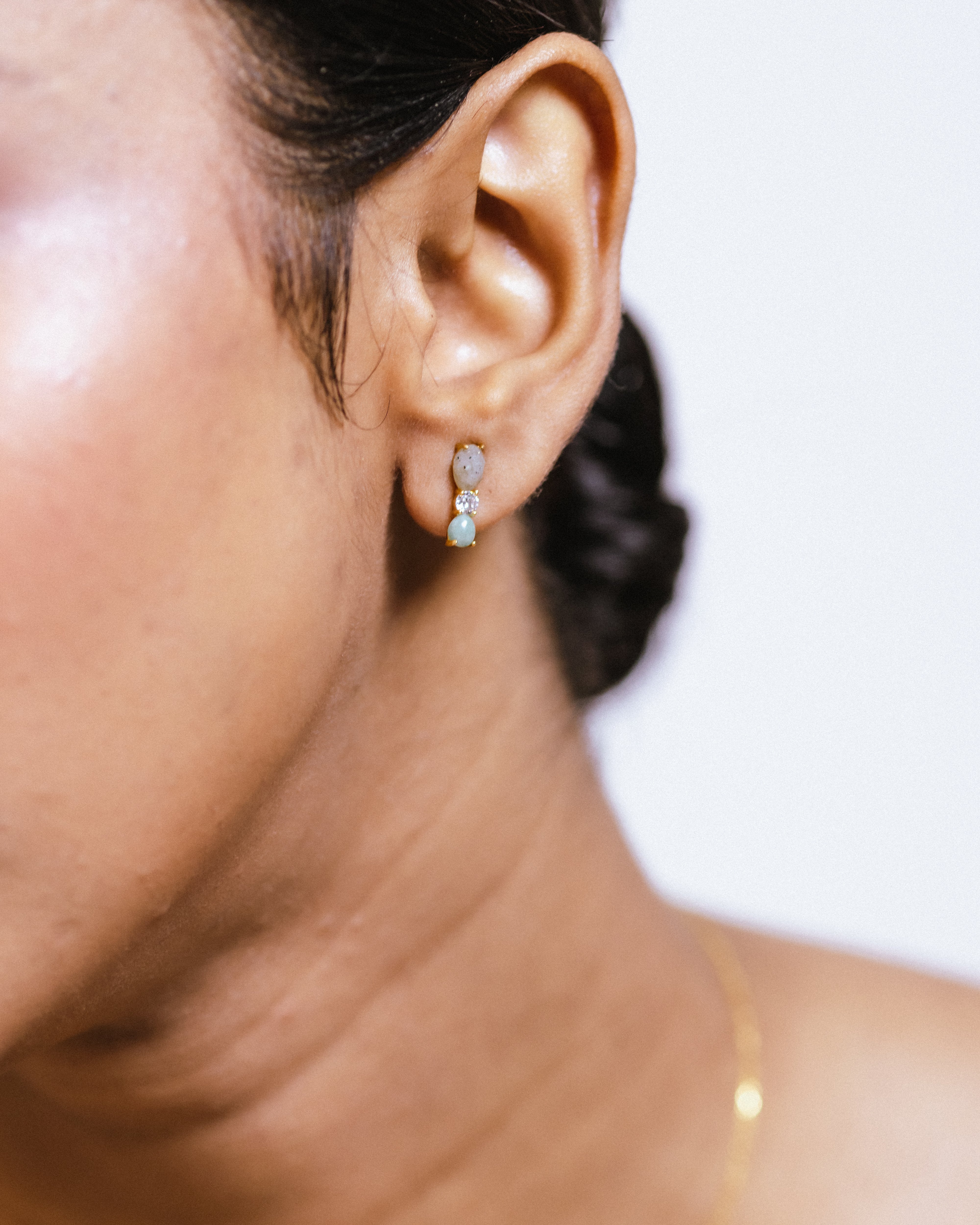 Daily Chic Gold with Labradorite & Jade Set