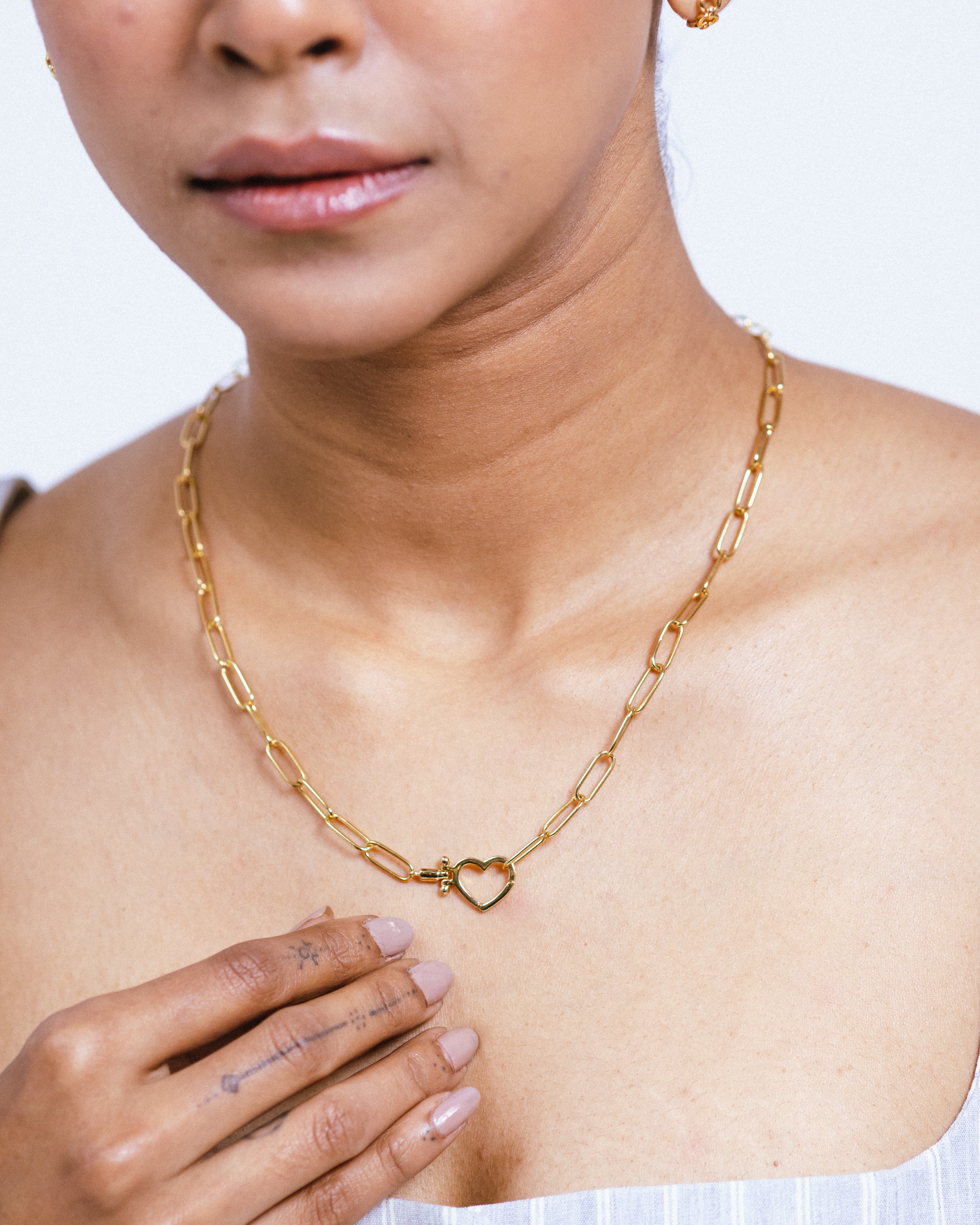 Heart line Necklace