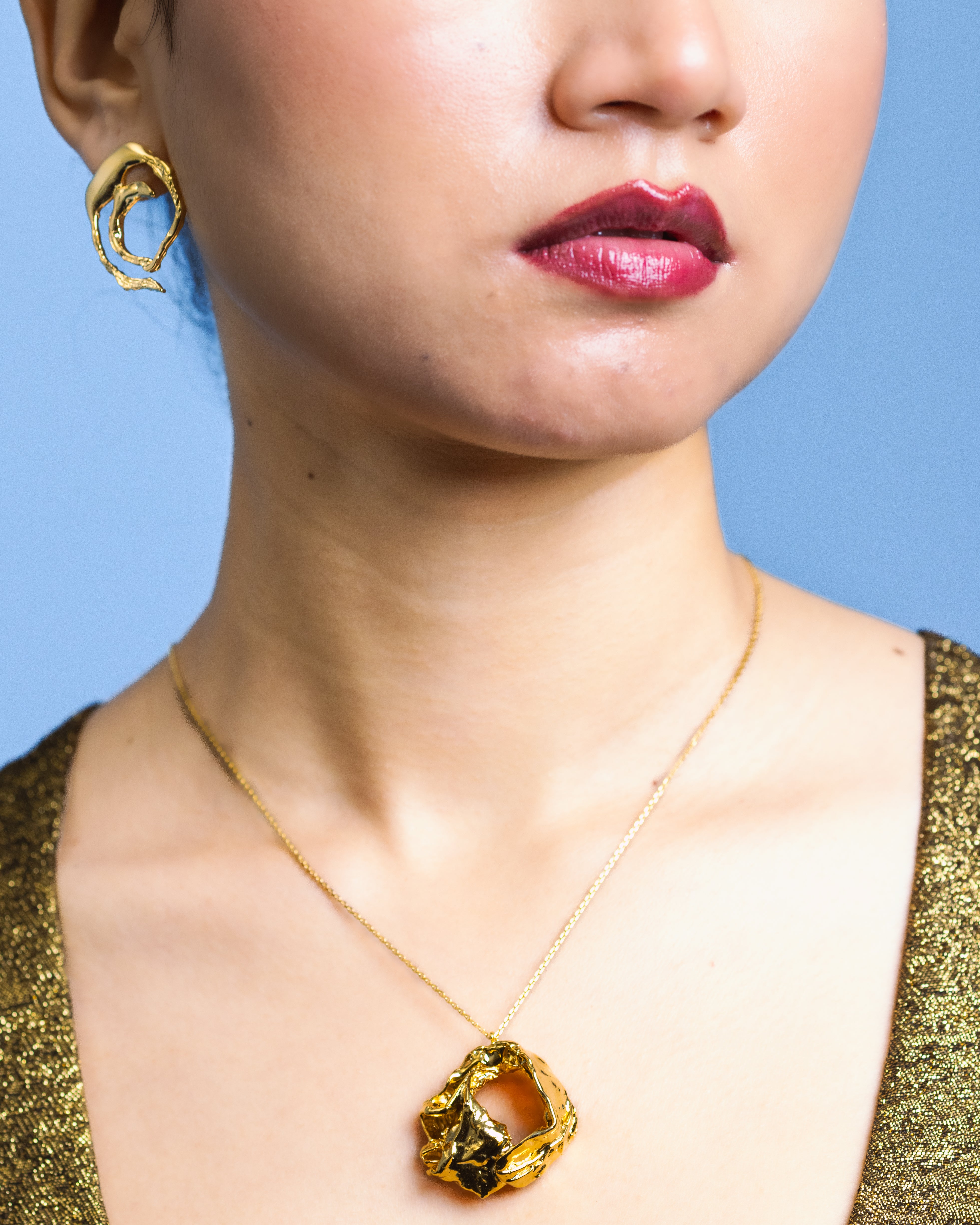 Abstract Eclipse Necklace