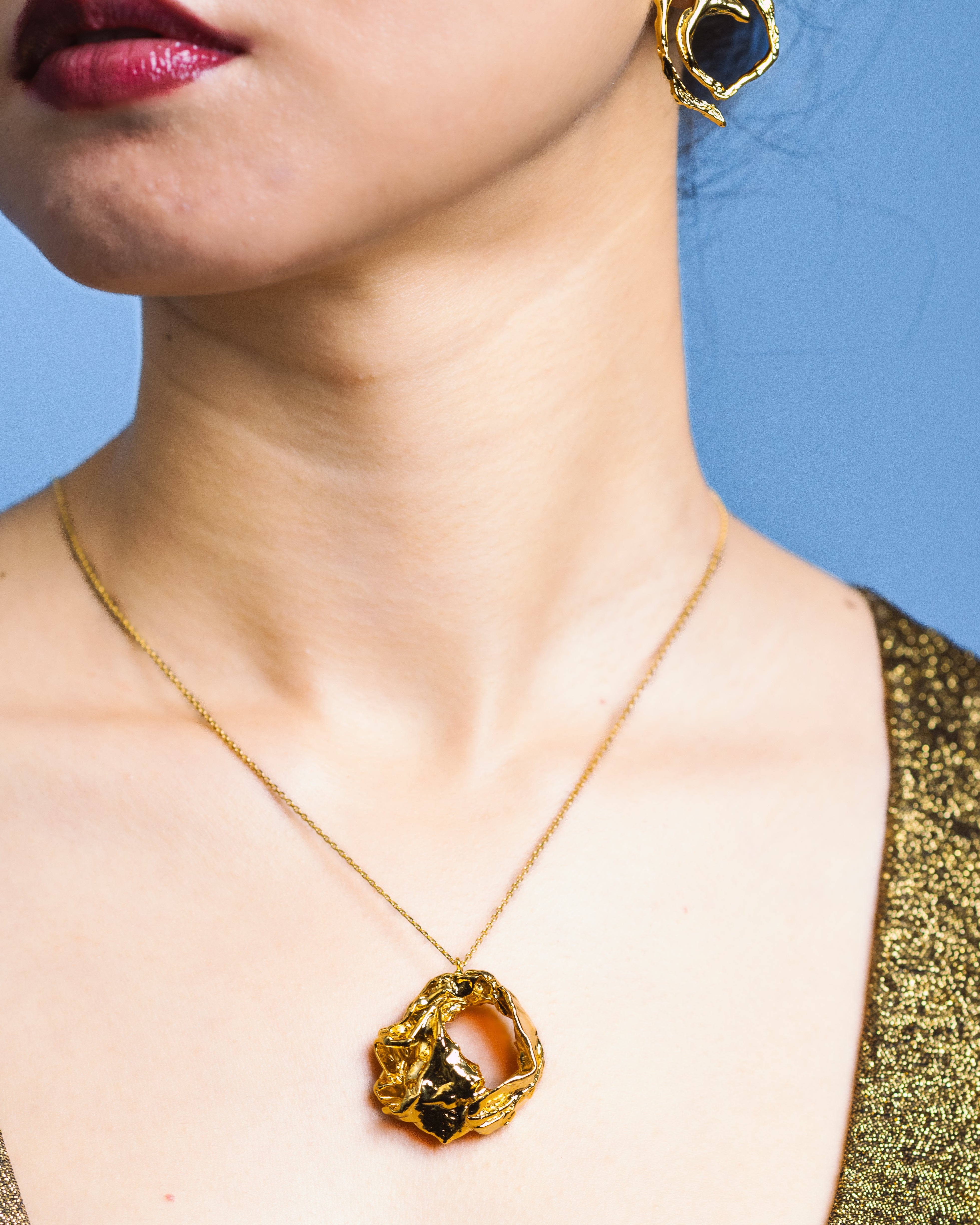 Abstract Eclipse Necklace