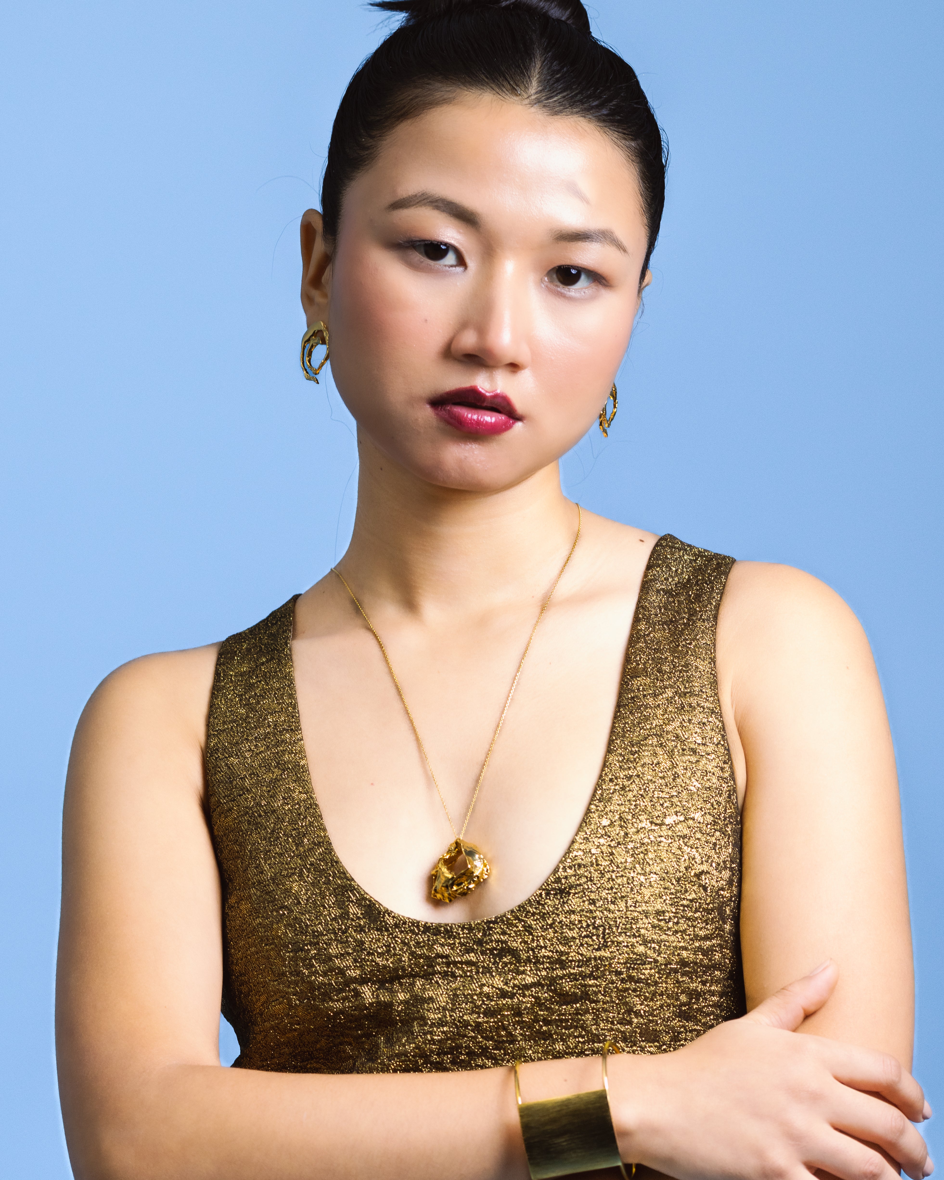 Abstract Eclipse Necklace