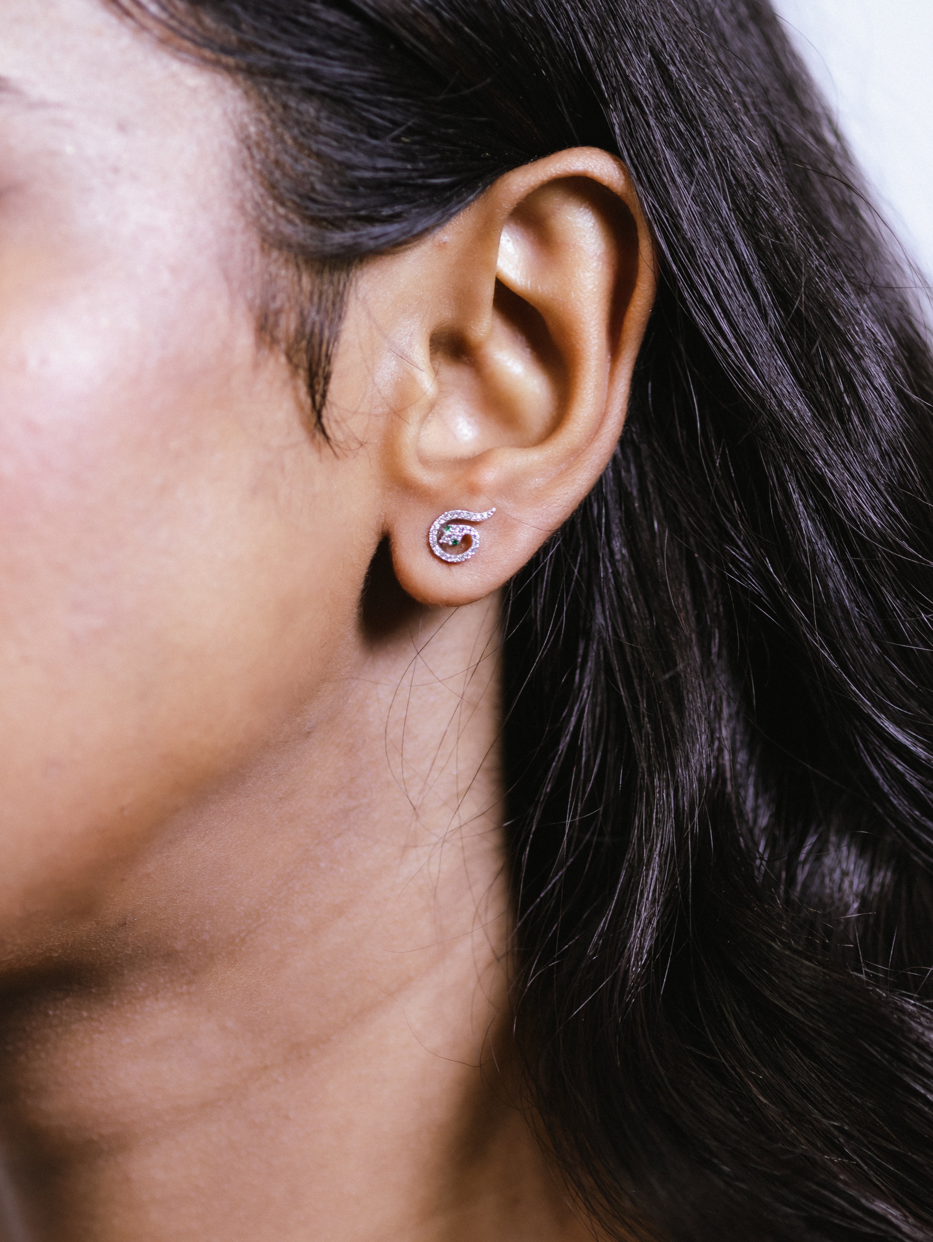 Glistening Serpent Earrings