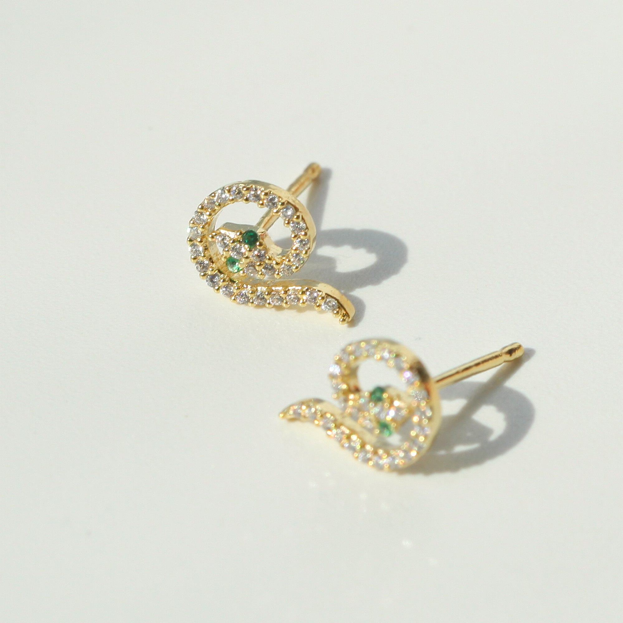Glistening Serpent Earrings