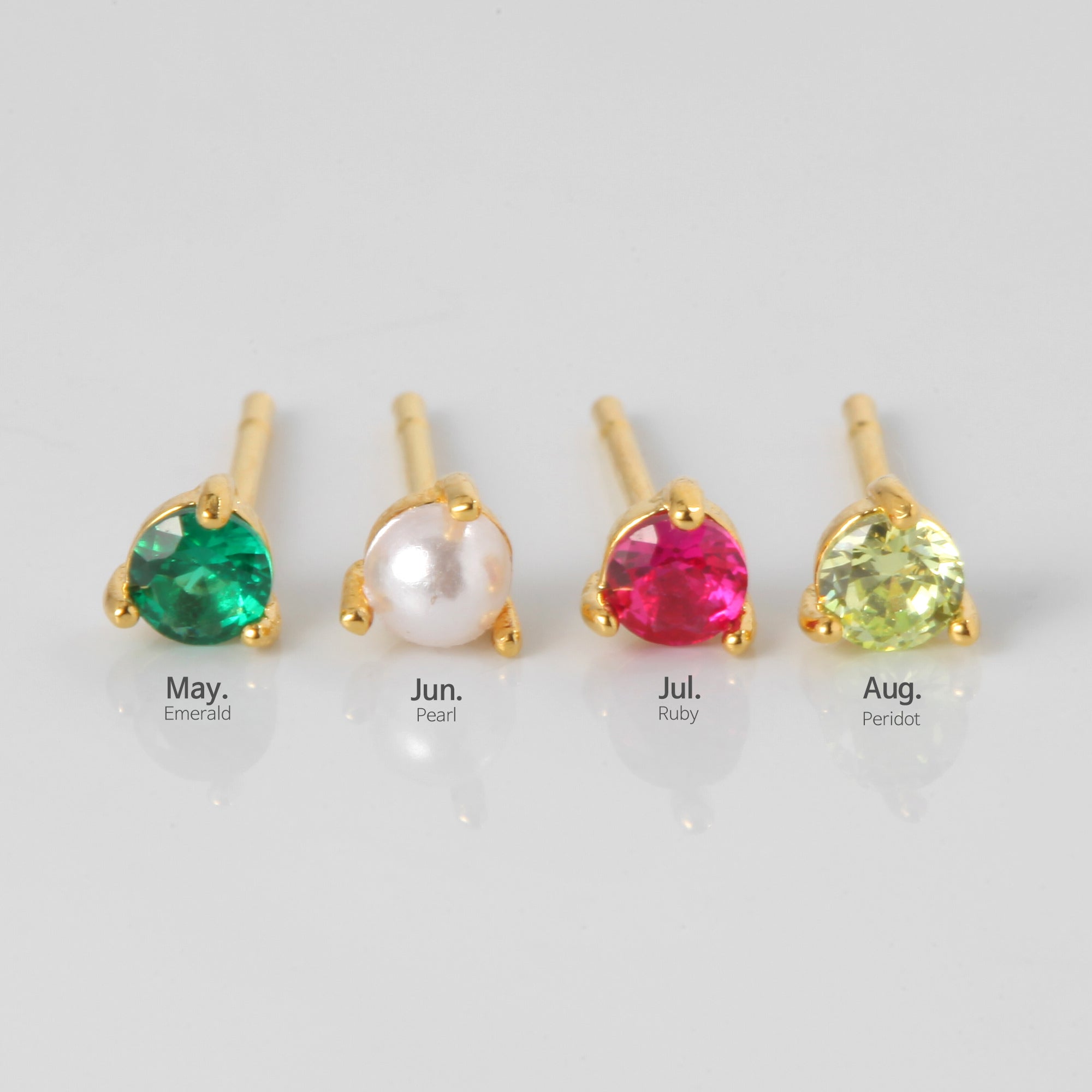 Birthstone Zodiac Earrings