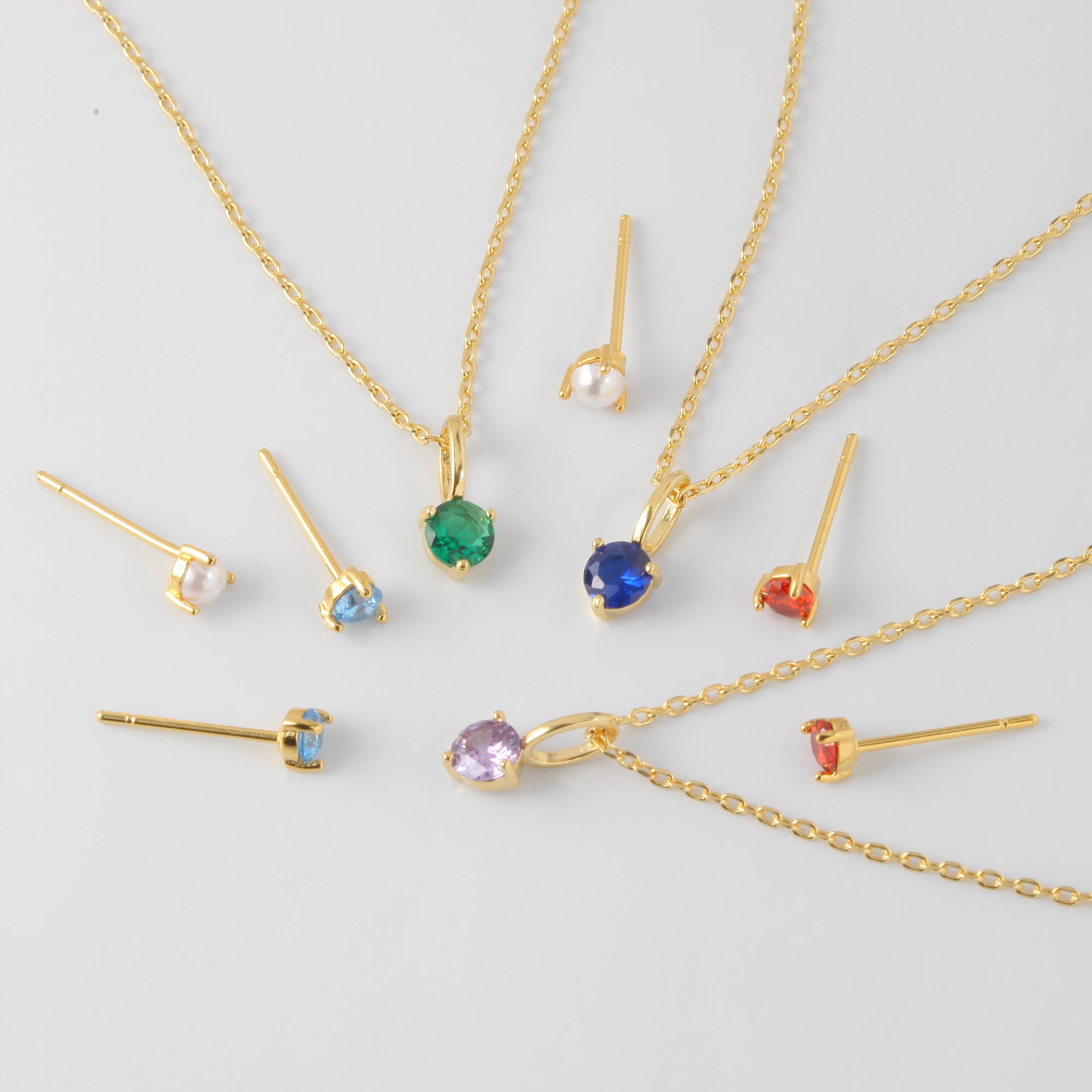 Birthstone Zodiac Earrings