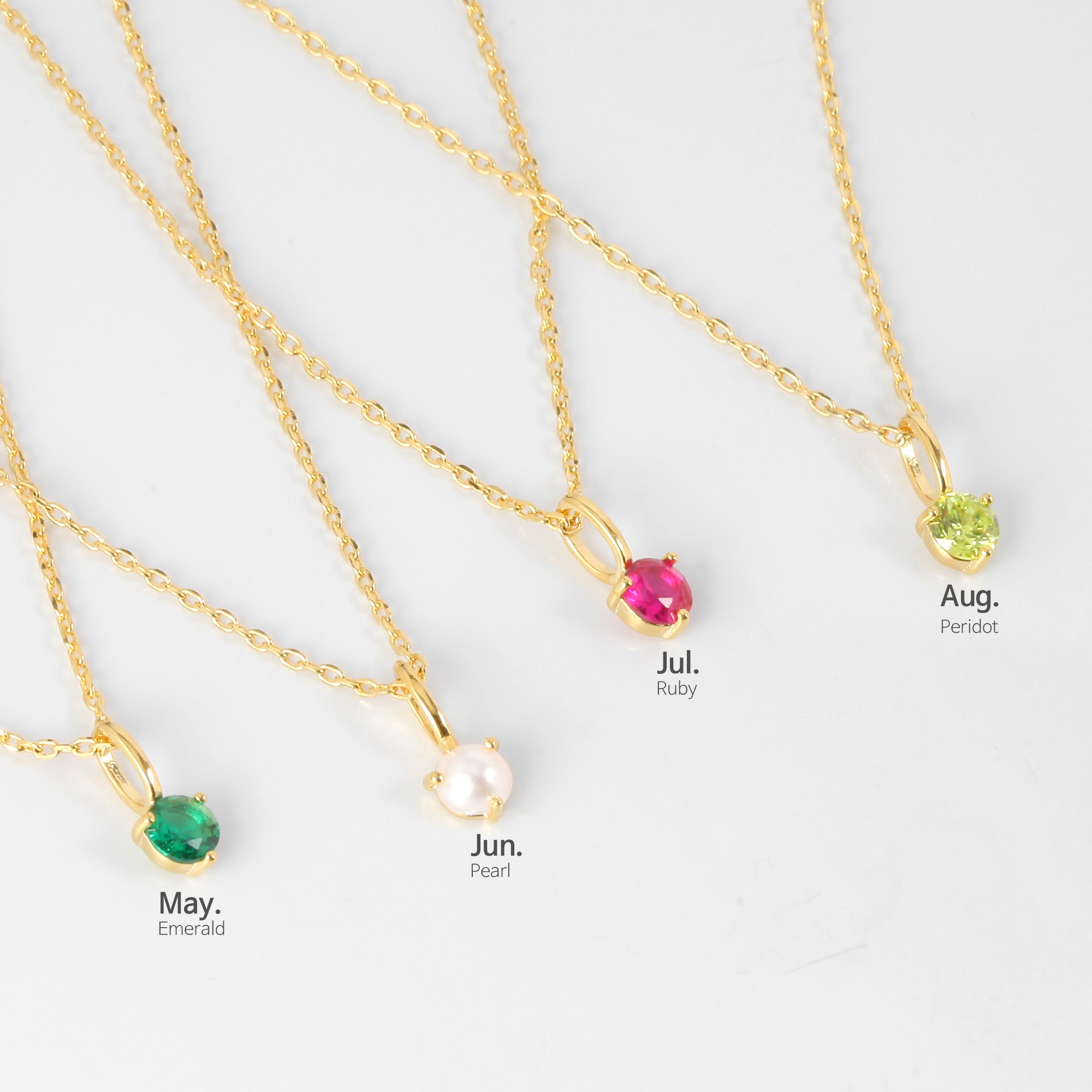 Birthstone Zodiac Necklace