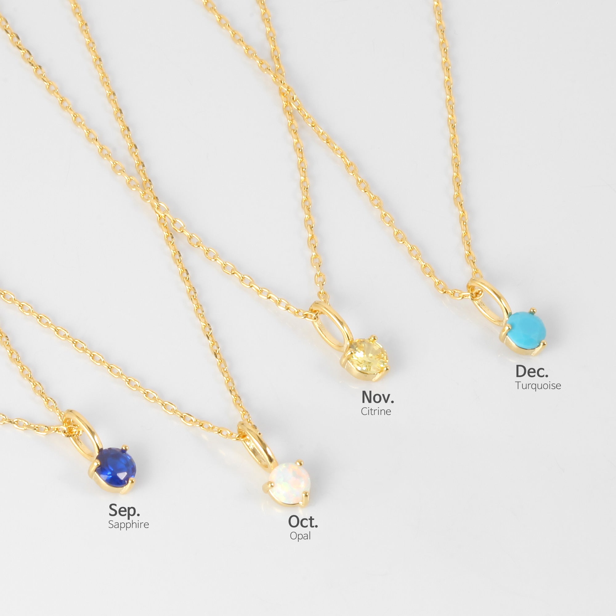 Birthstone Zodiac Necklace