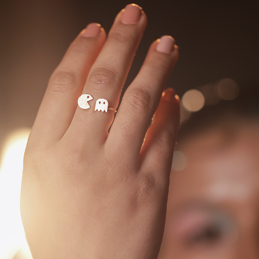 Pacman And Ghost Ring