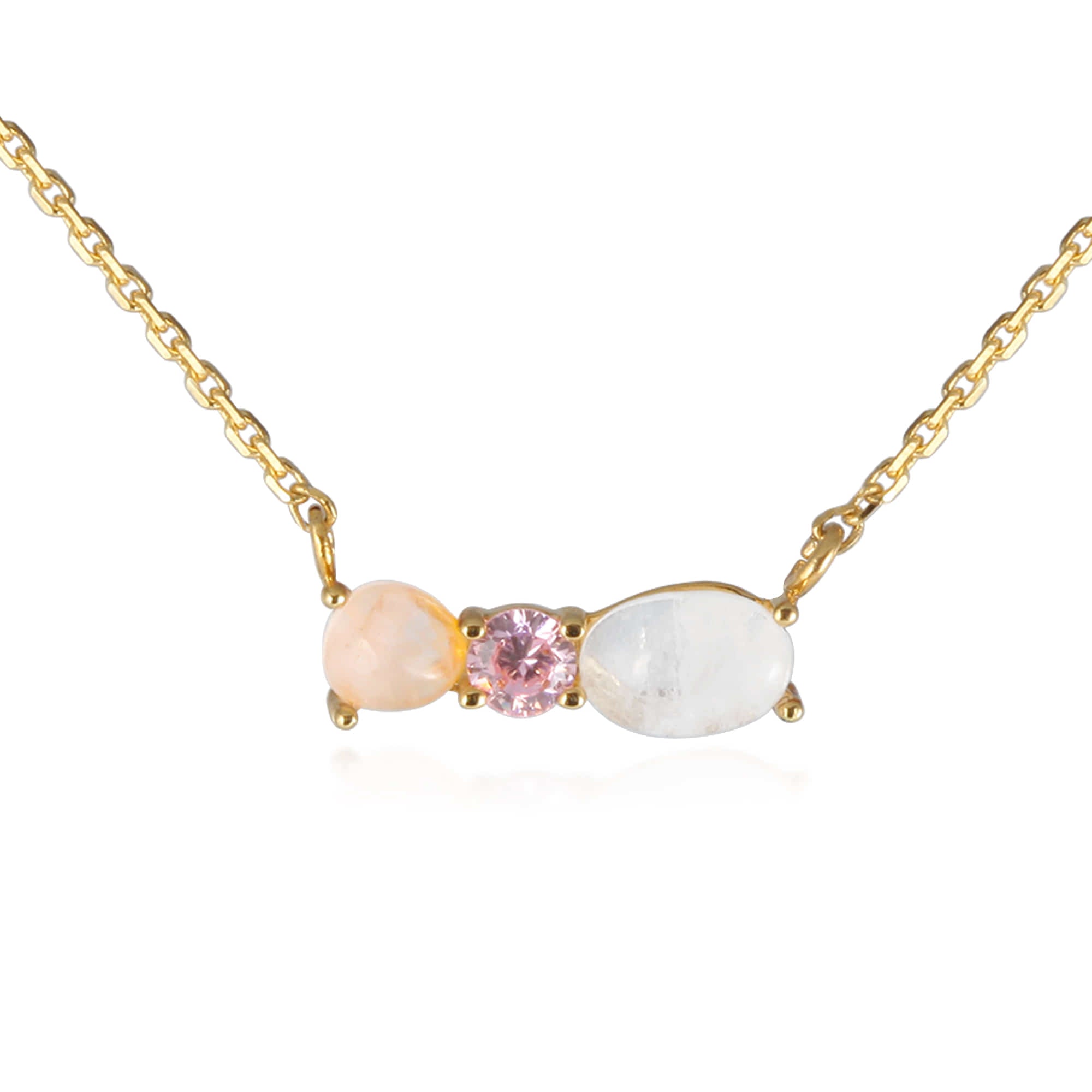 Daily Chic Gold with Rose Quartz Set
