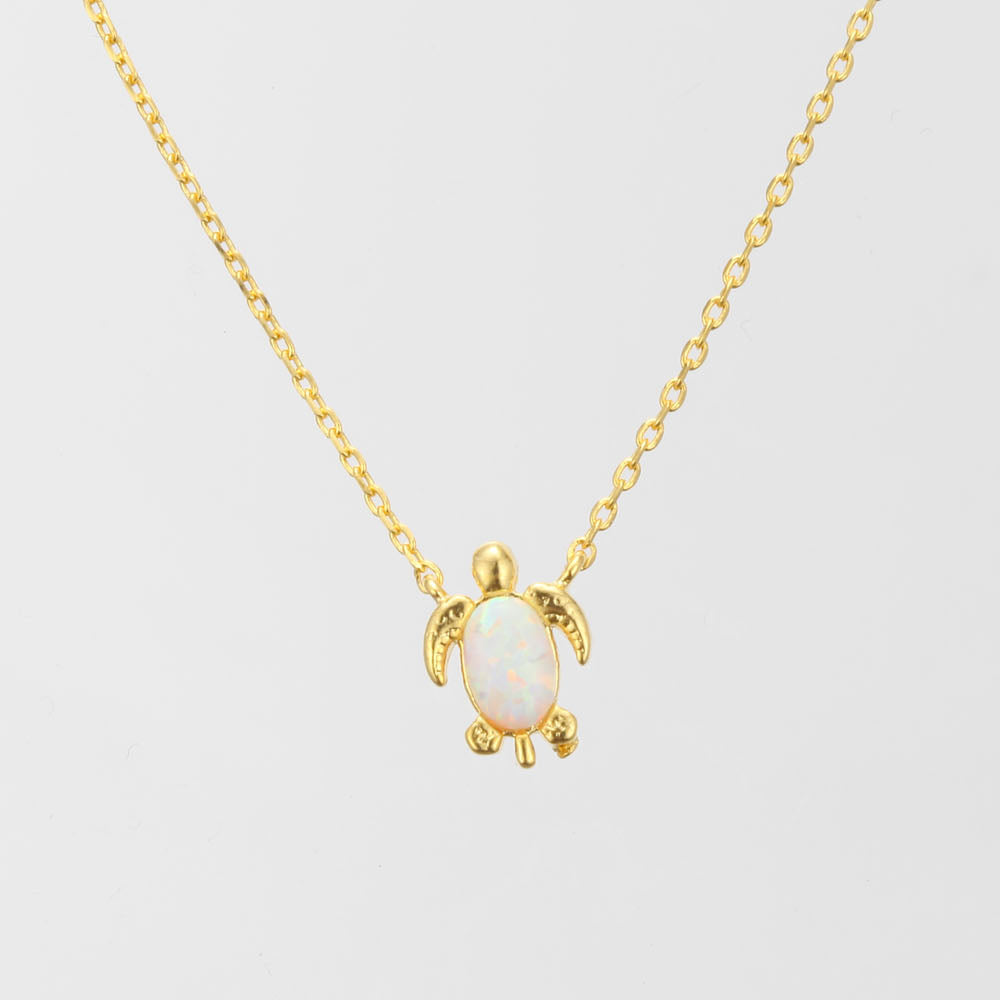 Turtle Treasures Gold with Opal Set