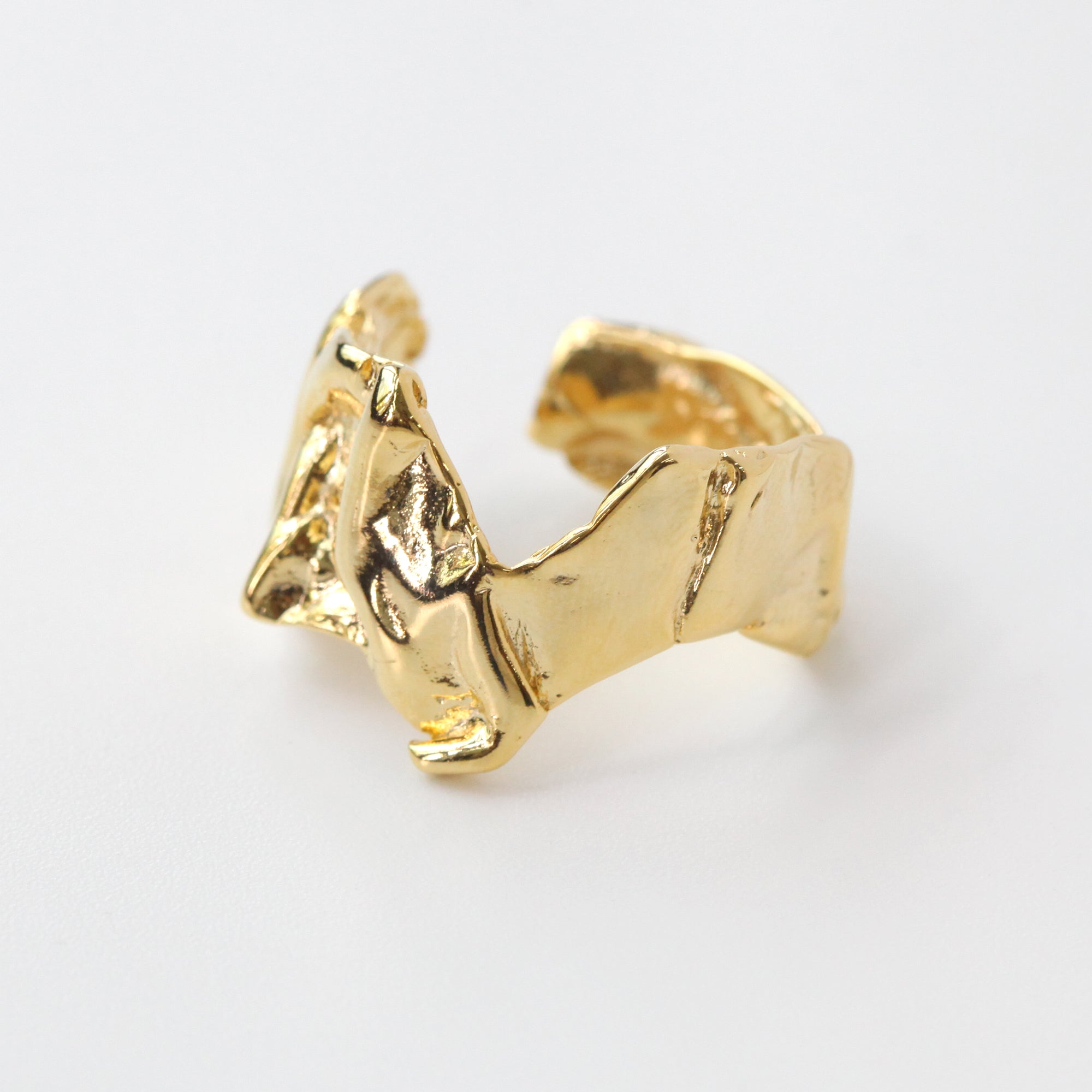 Abstract Cuff Ring