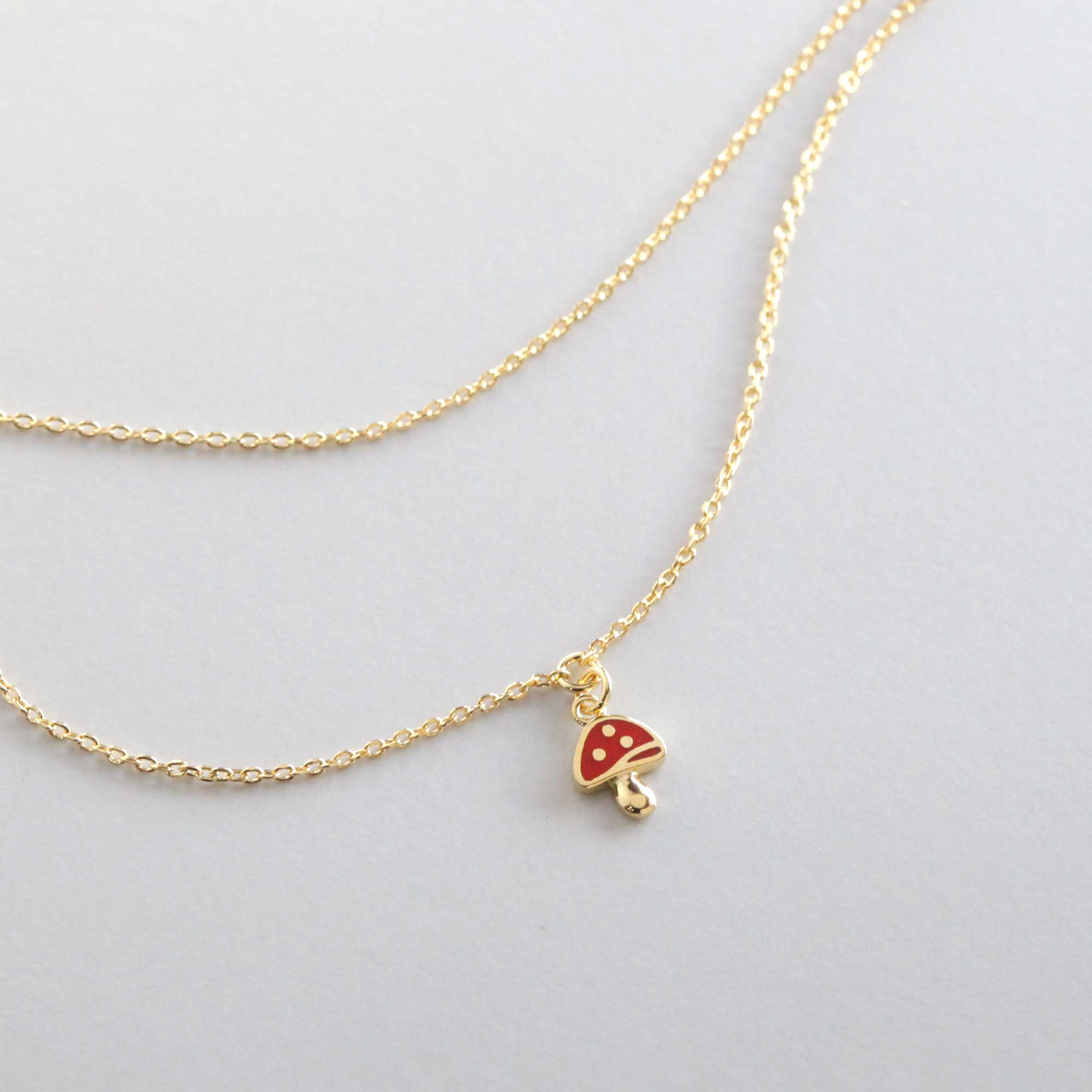 I Shroom You Set - Gold & Red Mushroom
