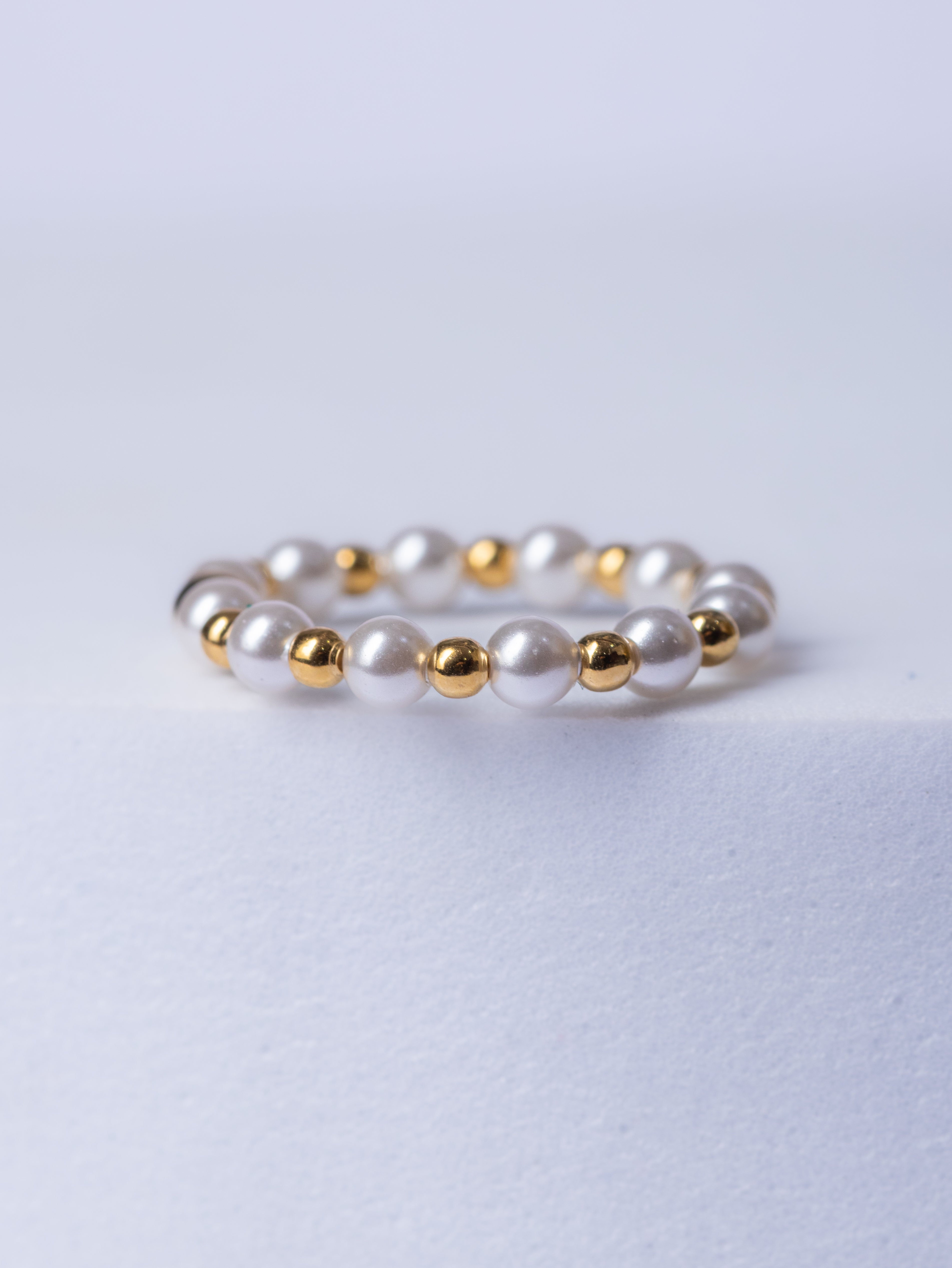 Pearl Pebble Ring