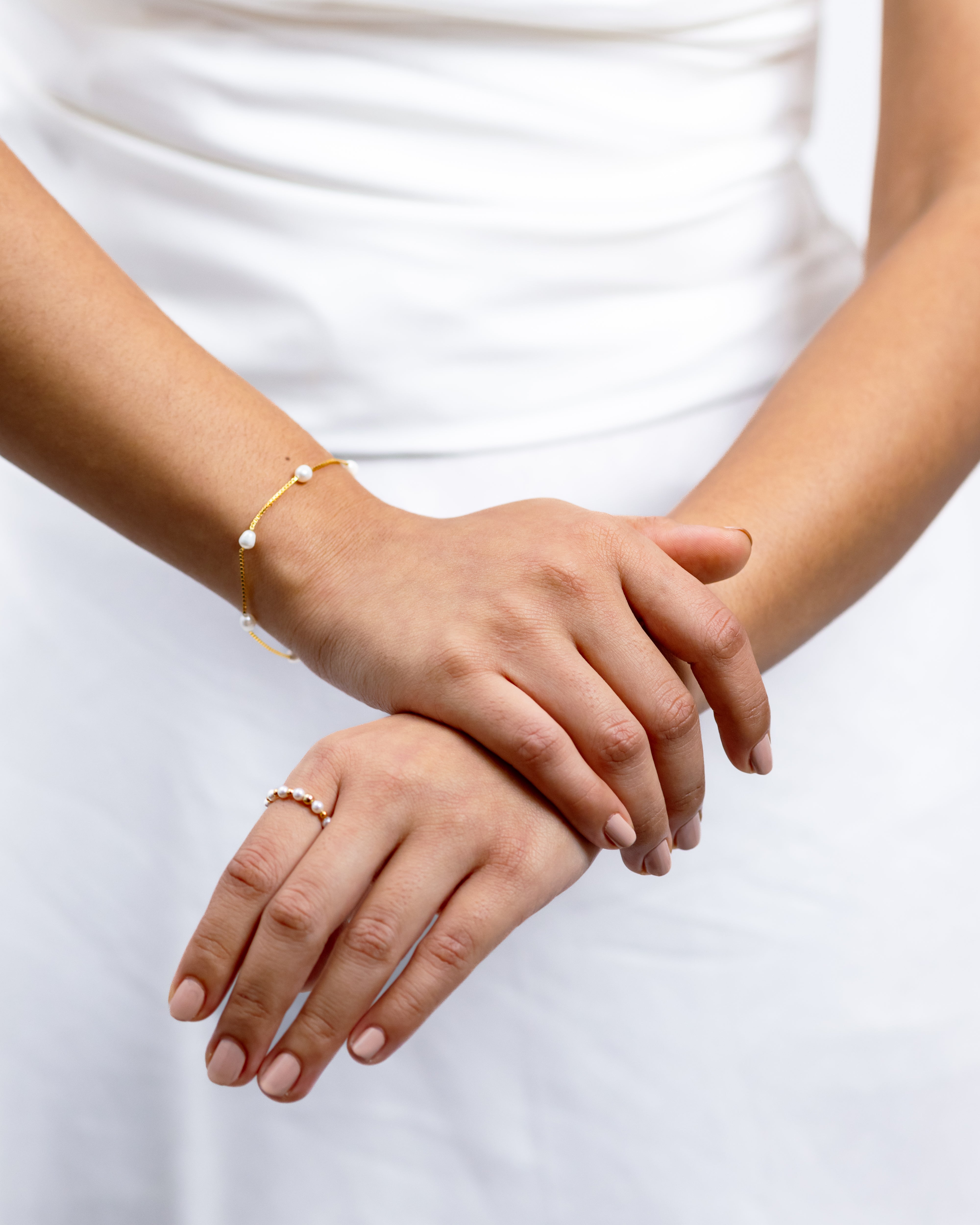 Pearl Pebble Ring