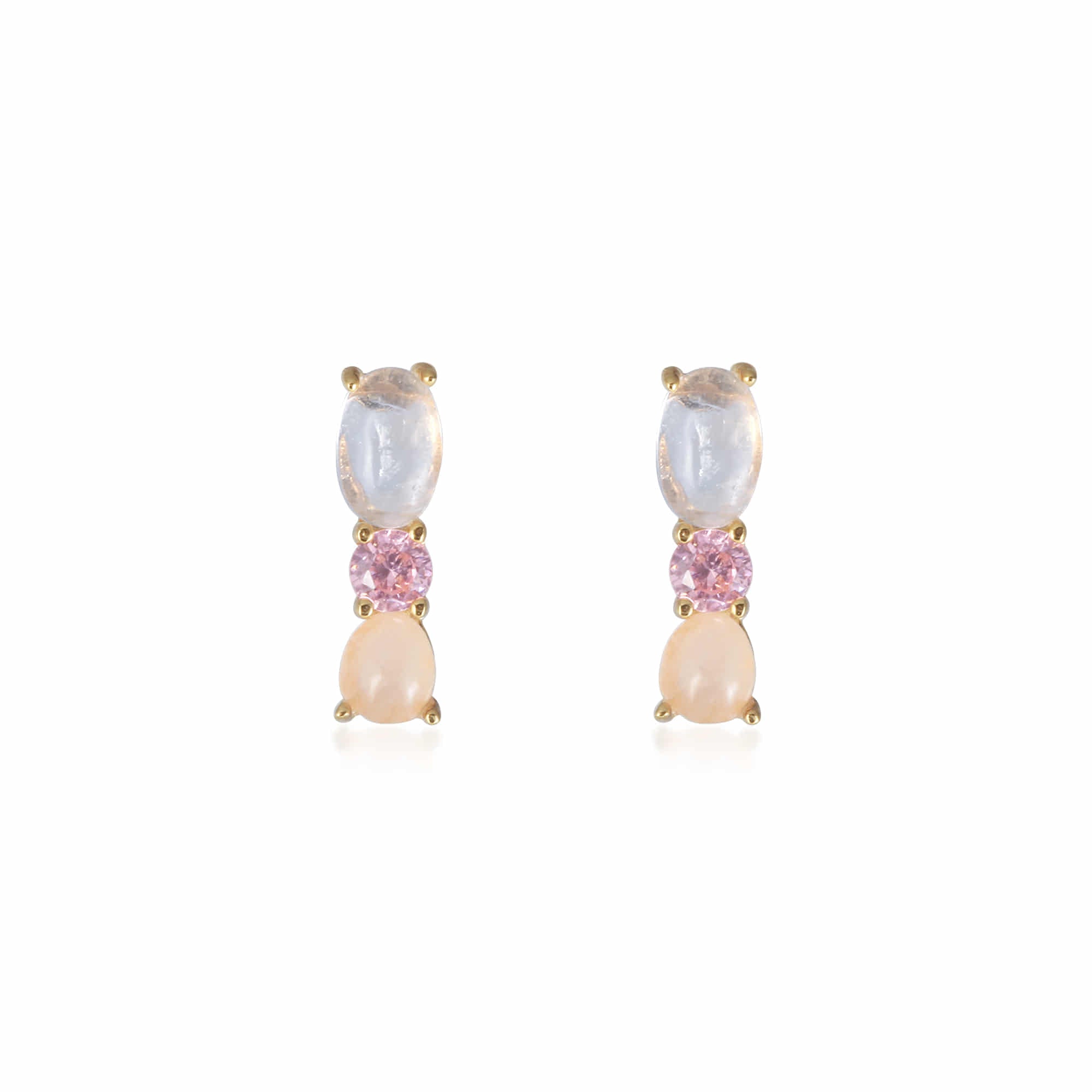 Daily Chic Gold with Rose Quartz Set