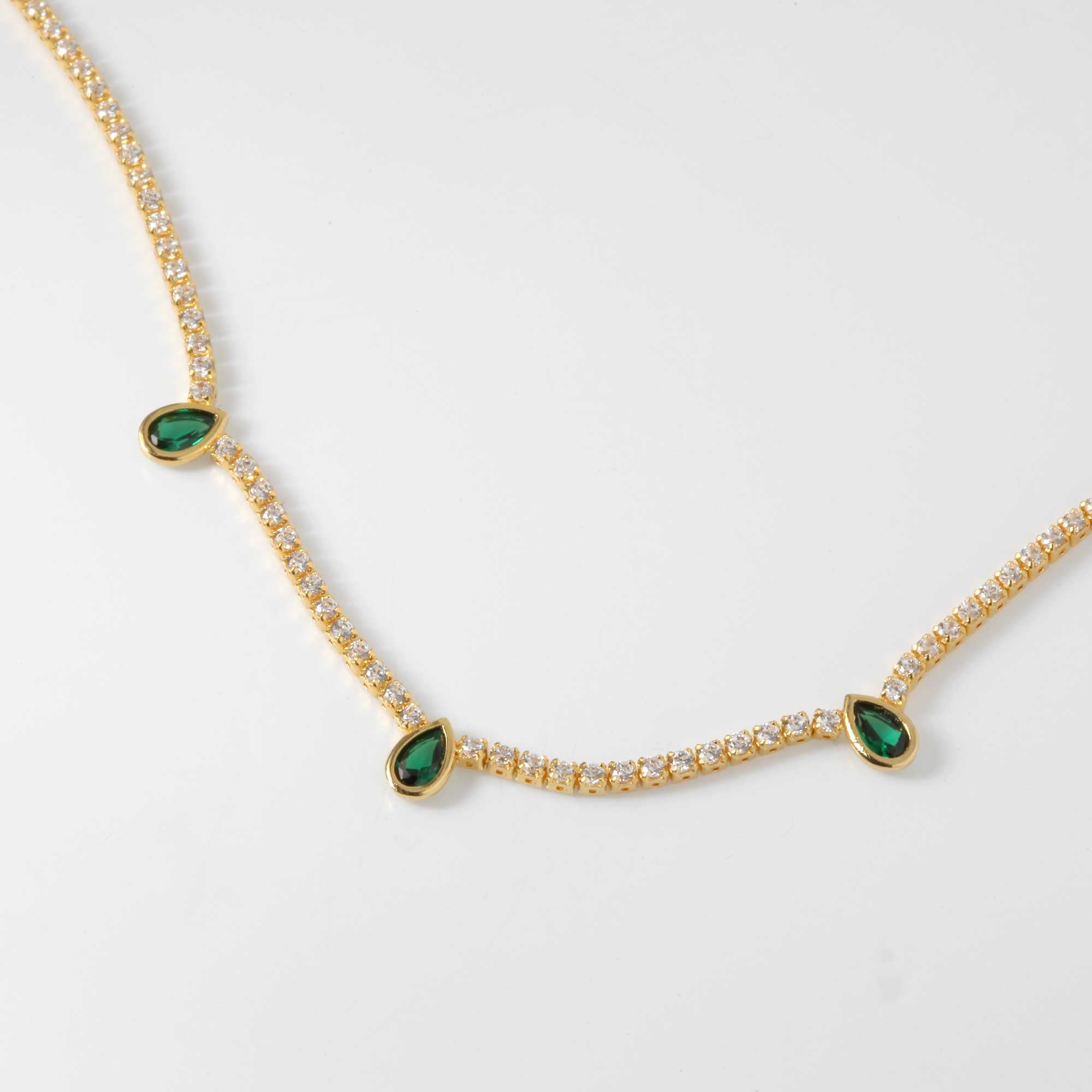 Emerald Empress Necklace & Earrings Set